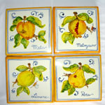 Square Tiles (TS13) - Antique Fruit (FRA001)