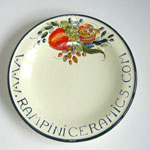 Plate with Rampini website address